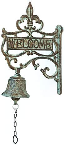 Antikas | Wandglocke | Welcome | Türglocke für den Eingangsbereich | Glocke für die Hauswand