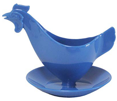 Sonja-Plastic Eierbecher Huhn Pastell-blau- Der Kult-Eierbecher Made in Germany