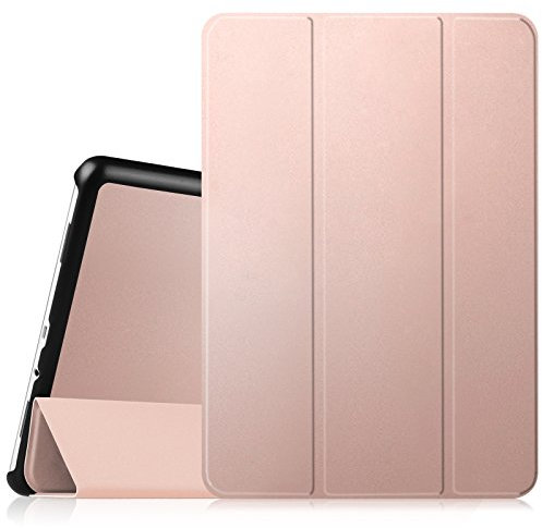 Fintie Hülle für Samsung Galaxy Tab A 9.7 Zoll T550N / T555N Tablet-PC - Ultra Schlank Superleicht Ständer SlimShell Cover Schutzhülle Etui mit Auto Schlaf/Wach Funktion, Roségold