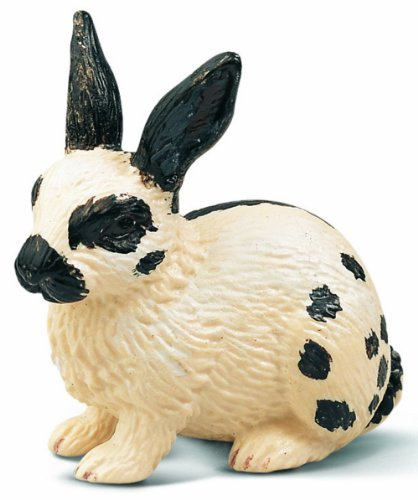 Schleich 13121 - Kaninchen weiß/schwarz
