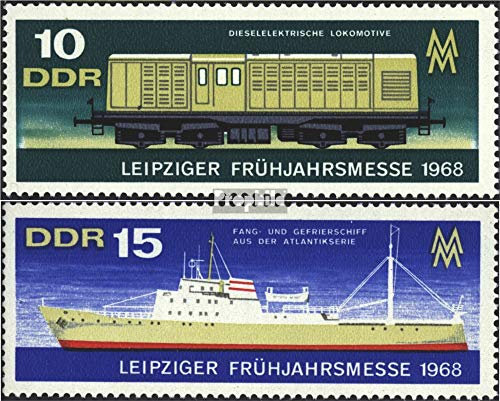 Prophila Collection DDR 1349-1350 (kompl.Ausgabe) postfrisch ** MNH 1968 Messe - Lokomotive, Schiff (Briefmarken für Sammler) Eisenbahn/Seilbahn