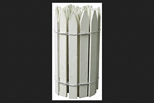 Greenes 144 in. L x 16 in. H Wood White Garden Fence