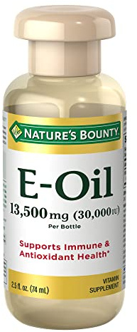 Nature’s Bounty Vitamin E Oil, Supports Immune & Antioxidant, 30,000IU Vitamin E, Topical or Oral, 2.5 Oz