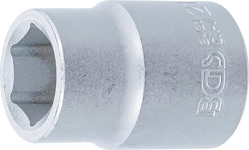 BGS 3421 | Steckschlüssel-Einsatz Sechskant | 20 mm (3/4) | SW 21 mm