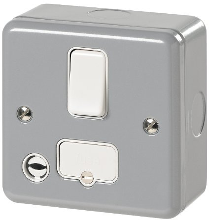 MK Metalclad Plus K0932 ALM 13A Double Pole Switched Connection Unit with Flex Out