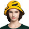 Maitose™ Frauen Bow Wollfilz Bowler Hat Yellow
