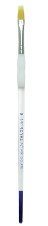 Soft-Grip doré synthétique Filbert peigne brosse-1/2largeur