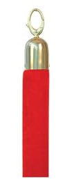 Securit Classic Range Barrier System Rope Chrome Ends, Red