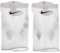 Nike Unisex Lock Elite Football Guard Sleeves pair Of 1, White Black Black, Medium UK