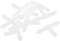 sourcing map 10 Stück Luftpumpe Regelventile Aquarium Kunststoff Weiß 3-Wege Luft-schläuche T Stück Adapter