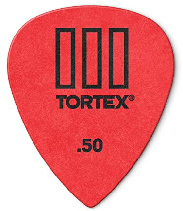 Dunlop Tortex T3 Gitarrenplektrum / Picks mit scharfer Spitze 12 Stück .50mm