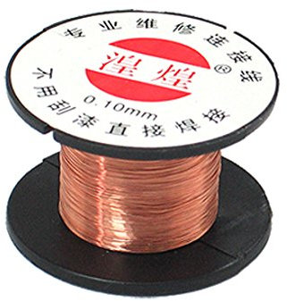 Rocchetto di filo per saldatura 0.1mm diametro di rame smaltato