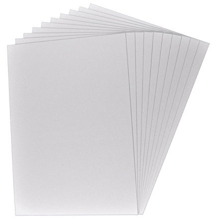 10 x Buchbinderpappe, Bastelpappe, Bastelkarton, Präsentationspappe, Farbe: grau-braun, Format DIN A4