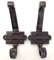 2 x Underground Tube London Hooks Hook Shaker Metal Iron Coat Vintage Shabby Chic