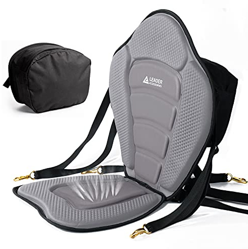 Leader Zubehör Deluxe Kayak Sitz Boat Sitz, Gray/Black piping
