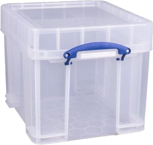 Really Useful Plastic Storage Box 35 Litre Xl - Color: Clear