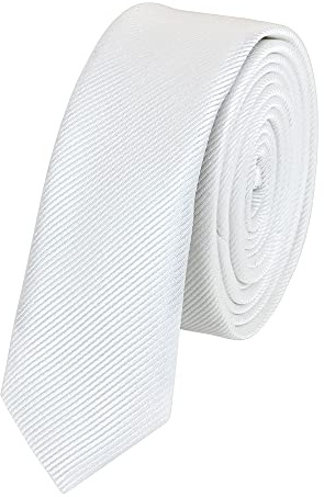 Fabio Farini - Herren Krawatte in 3cm Breite, einfarbige und elegante Schlipse für jeden Anlass wie Hochzeit, Konfirmation oder Business