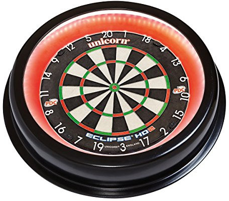 Unicorn Solar Pro Dartboard Surround mit integrierter Beleuchtung, inkl. Pro Slimline Surround