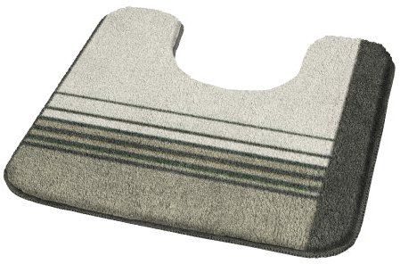 Kleine Wolke 4025271129 WC-Vorleger Florida, 55 x 55 cm mit Ausschnitt, Taupe