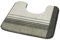 Kleine Wolke 4025271129 WC-Vorleger Florida, 55 x 55 cm mit Ausschnitt, Taupe