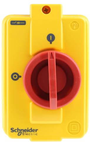 Schneider Electric TeSyS Vario Trennschalter 3-polig Frontplattenmontage 8.1A 4 kW Rot IP55 3-phasig