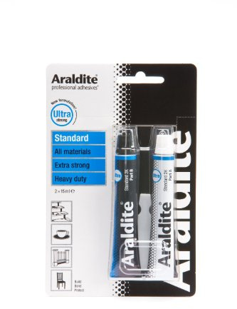 2 X Araldite ARA-400001 15ml 2-Tubes Standard Epoxy