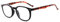 Eyekepper Retro Reading Glasses for Women Reading +0.75 Black Frame Tortoise Arms Mens Readers Eyeglasses