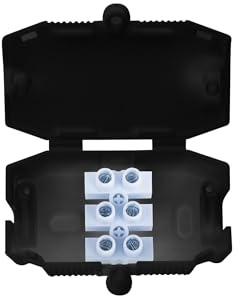 13A, 3 Terminal Fixed Connector, White