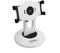 System-S Universal Schreibtisch Desktop Ständer Halterung Halter und Sockel Basis Kombi Set Neigungsverstellbar 360° Rotation 360° drehbar Fuß für Tablet PC eBook Reader 17 cm - 19,5 cm weiß