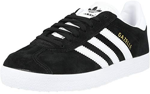 adidas Gazelle, Scarpe da Ginnastica Uomo, Nero Core Black Black White Gold Met, 42 2/3 EU