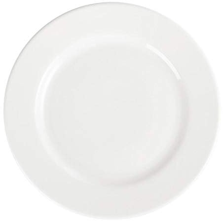 Olympia CB483 Lot de 6 assiettesà bords larges Blanc