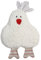 Efie Kirschkern-Wärmekissen Huhn rot – 100% Bio-Baumwollplüsch (kbA), herausnehmbares Kirschkern-Inlett, handgefertigt in Deutschland – nachhaltiges Kuschel- & Wohlfühlkissen