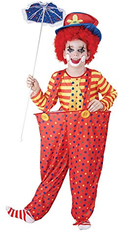 Bristol Novelty CC857 Hoop Clown Costume, Medium, Approx Age 5 - 7 Years, Hoop Clown (M)