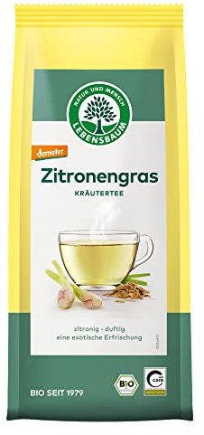 Lebensbaum Zitronengras, Bio Kräuter-Tee, exotischer Zitronengras-Tee, Lemongras-Tee, Bio-Tee, frischer Sommer-Tee, 100% Zitronengras, lose, 50g
