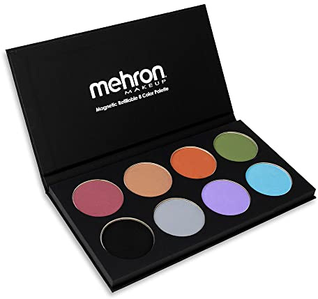 Mehron Makeup iNtense Pro - EARTH PALETTE, Pressed Pigment Shadows