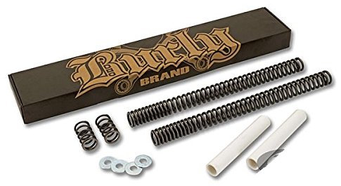 Kit Abbassamento Burly x Forcella 39 MM x Moto Custom Compatibile con HARLEY Sportster 87-Up, FXR 87-99, Dyna 87-05