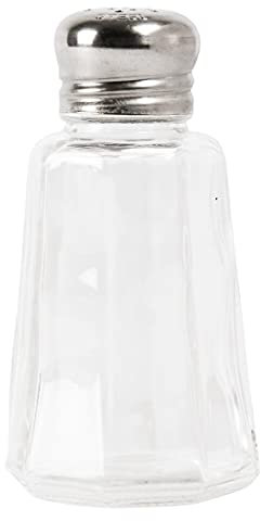 Lot de 12 salières et poivrières en verre pour restaurant 93 x 47 mm