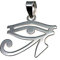 Inmaculada Romero IR 925m Silber Anhänger Amulett Talisman 23mm Gesetz. Unisex alle sehende Auge horus Entwurf