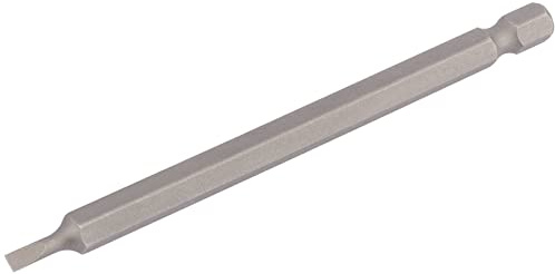 Draper Plain Slot Insert Bit, 3mm, 1/4 Hex, 100mm Long (Pack of 1) 64341