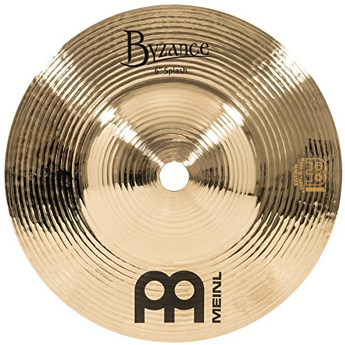 Meinl Cymbals Byzance Brilliant Plato Splash de 6 pulgadas (15,24cm) Platillos de Batería - Bronce B20, Acabado Brillante (B6S-B)
