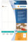 HERMA 8326 Warnhinweis Aufkleber, 25 Blatt, 50 x 142 mm, 8 pro A4 Bogen, 200 Stück, selbstklebend, bedruckbar, matt, blanko Papier Versandaufkleber Etiketten, weiß