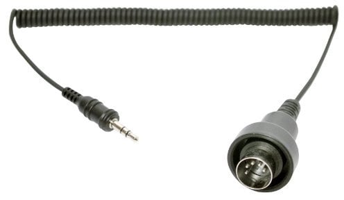 Sena Prise Jack Stéréo 3, 5mm Vers Câble DIN à 5 Broches pour Yamaha Ultérieur à 1980, Harley-Davidson 1989-1997 & Kawasaki Suzuki à Système Audio à 5 Broches