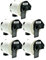 Logic-Seek 5X Adress-Etiketten 29mm x 62mm kompatibel für Brother DK11209 - je 800 Stück P-Touch QL-1050 1060N 500 550 560 570 580 700 500 A BS BW 560 VP YX 580N 650TD 710W 720NW