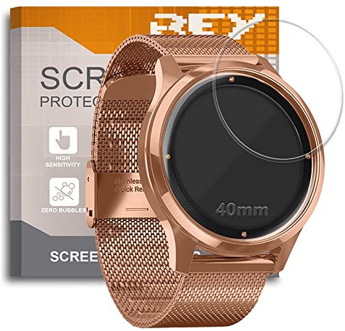 REY Protector de Pantalla para Universal 40mm, Cristal Vidrio Templado Premium, Smart Watch ¡¡¡ Medir Antes de Comprar !!!