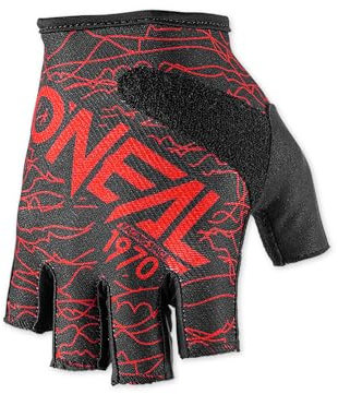 O'NEAL Fahrradhandschuhe Herren & Damen Drop Fingerless Glove V.17 I MTB DH FR Downhill Freeride | Fingerlose Handschuhe mit Gel-Einsätzen rutschfest I Schwarz Rot I Größe L…