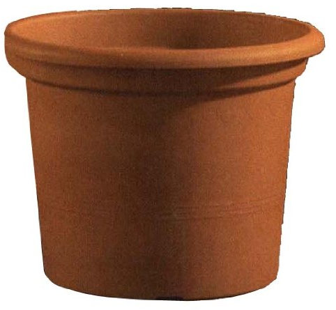 Euro3Plast 1978.01 Pflanzkübel Geo, 40 cm, terra