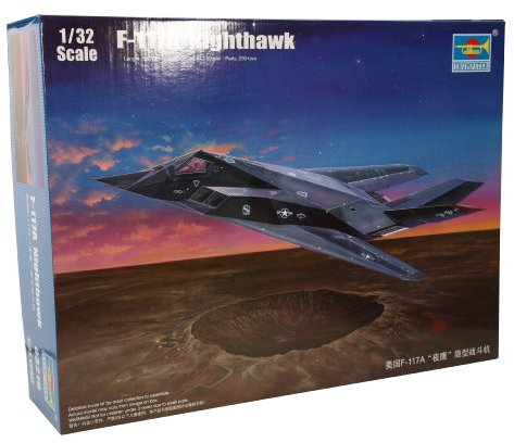 Trumpeter F-117A - Modellino Aereo Nighthawk, Scala 1:32