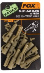 Fox Edges Slik Lead Clip + Pegs (10 Stück)