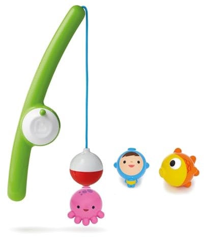 Munchkin Gone Fishin' Rod & Reel Magnetic Bath Toy Set (with 3 Distinct Underwater Bobbing Characters)