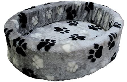 Nobby Plüschbett Pfote, grau, 3-farbig 70 cm, 1 Stück